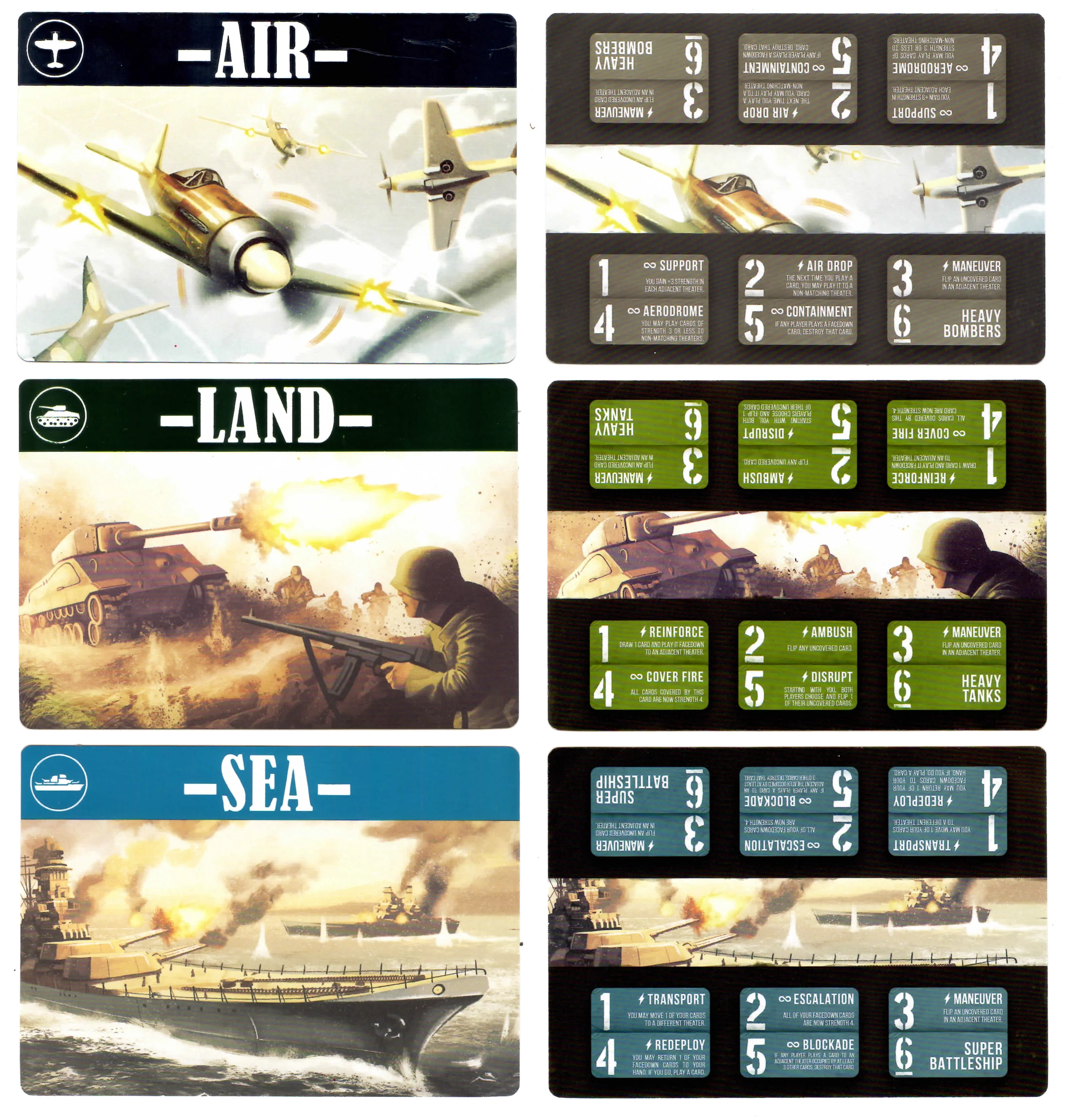 Air, Land & Sea: Foil Theater Cards