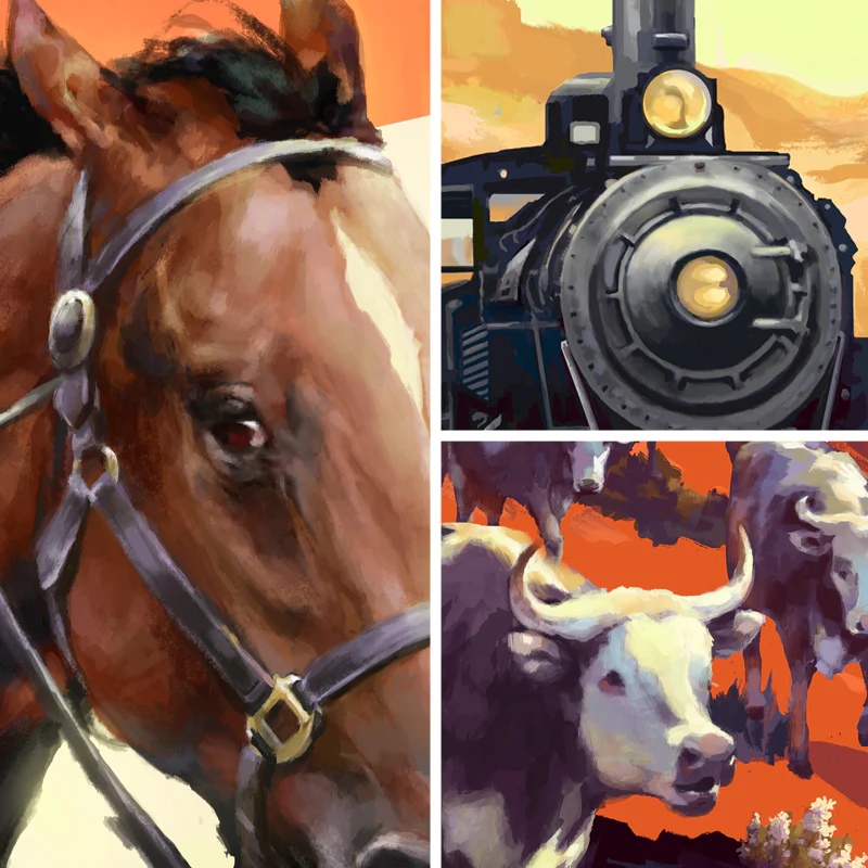 BoardGameGeek Artist Series: Series 4 - Great Western Trail - Image 2
