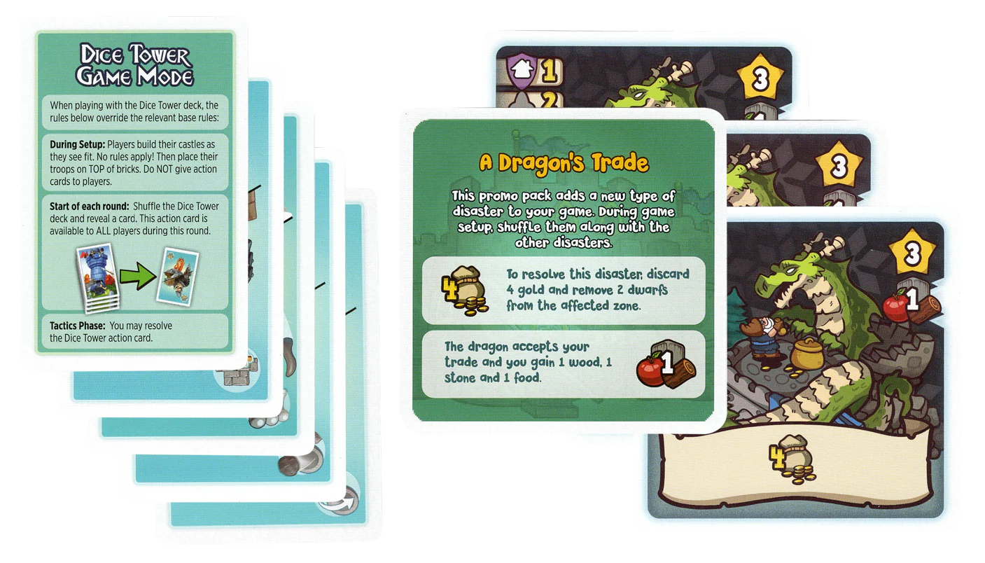 Catapult Feud: Dice Tower Game Mode and Dwar7s Winter: A Dragon's Trade Promo Pack