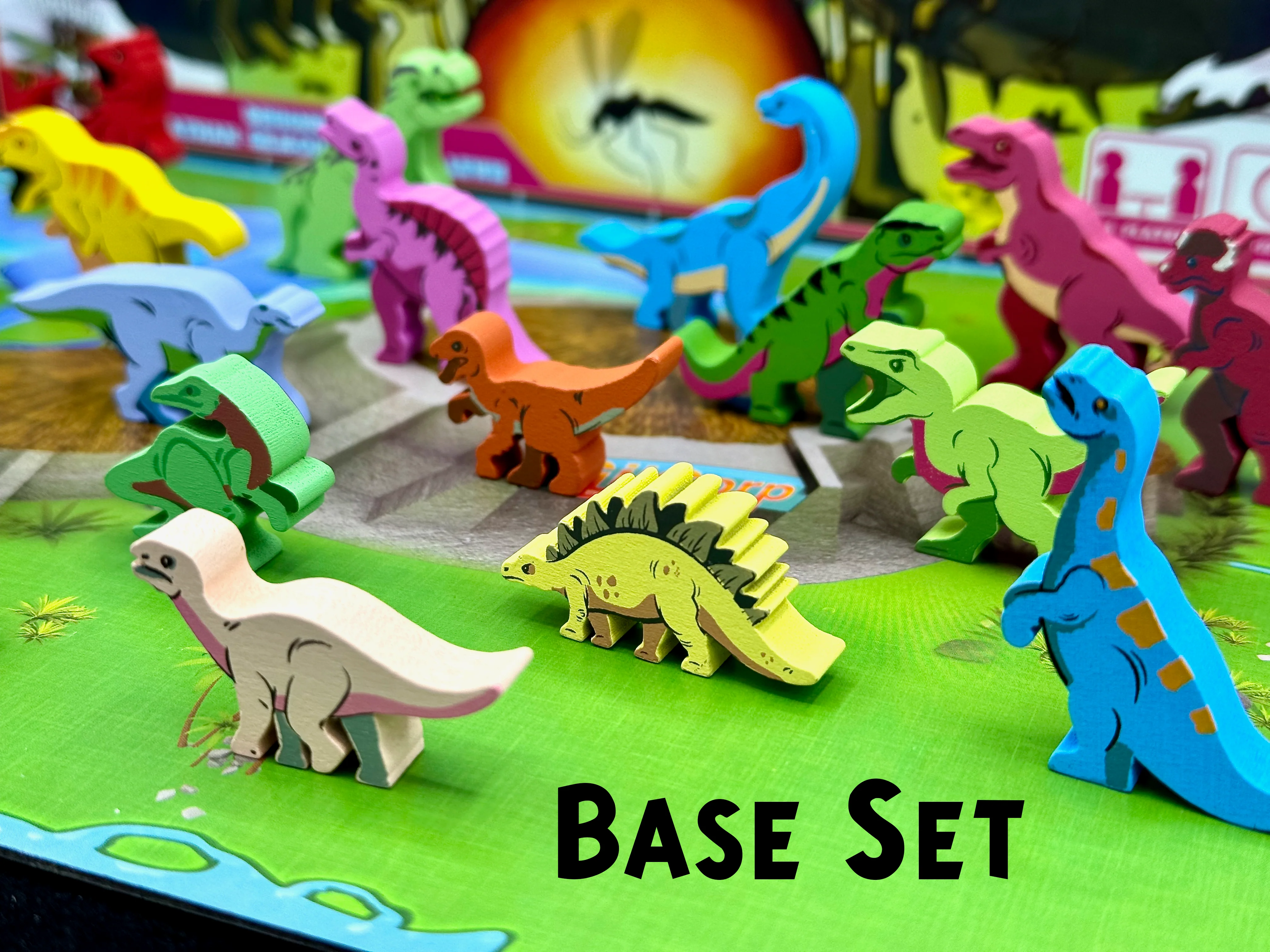 Dinosaur Island: Wooden Dinosaur Upgrade Set (Meeple Source) - Image 5