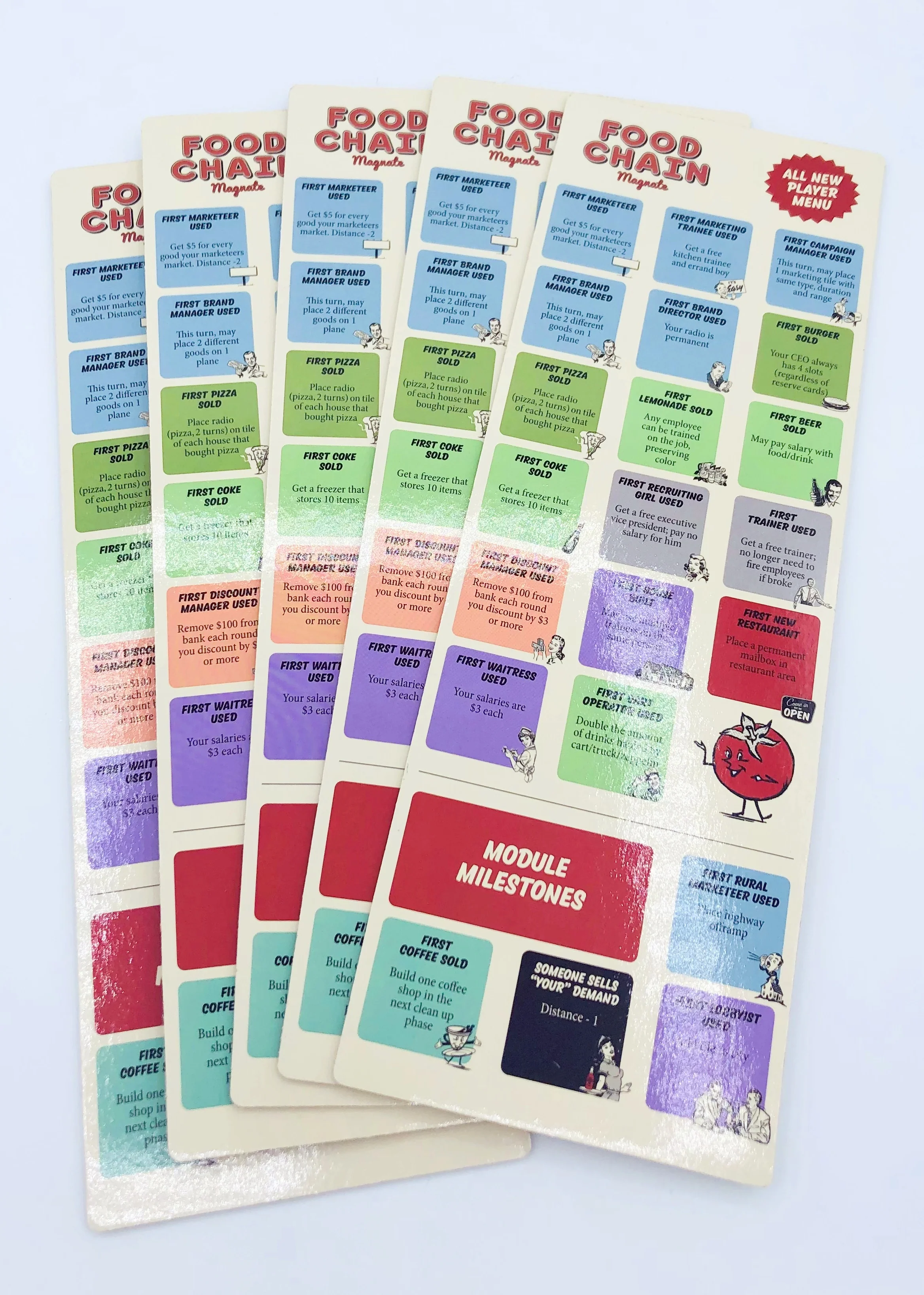Food Chain Magnate: Milestone Boards & Card Accordion - Image 7