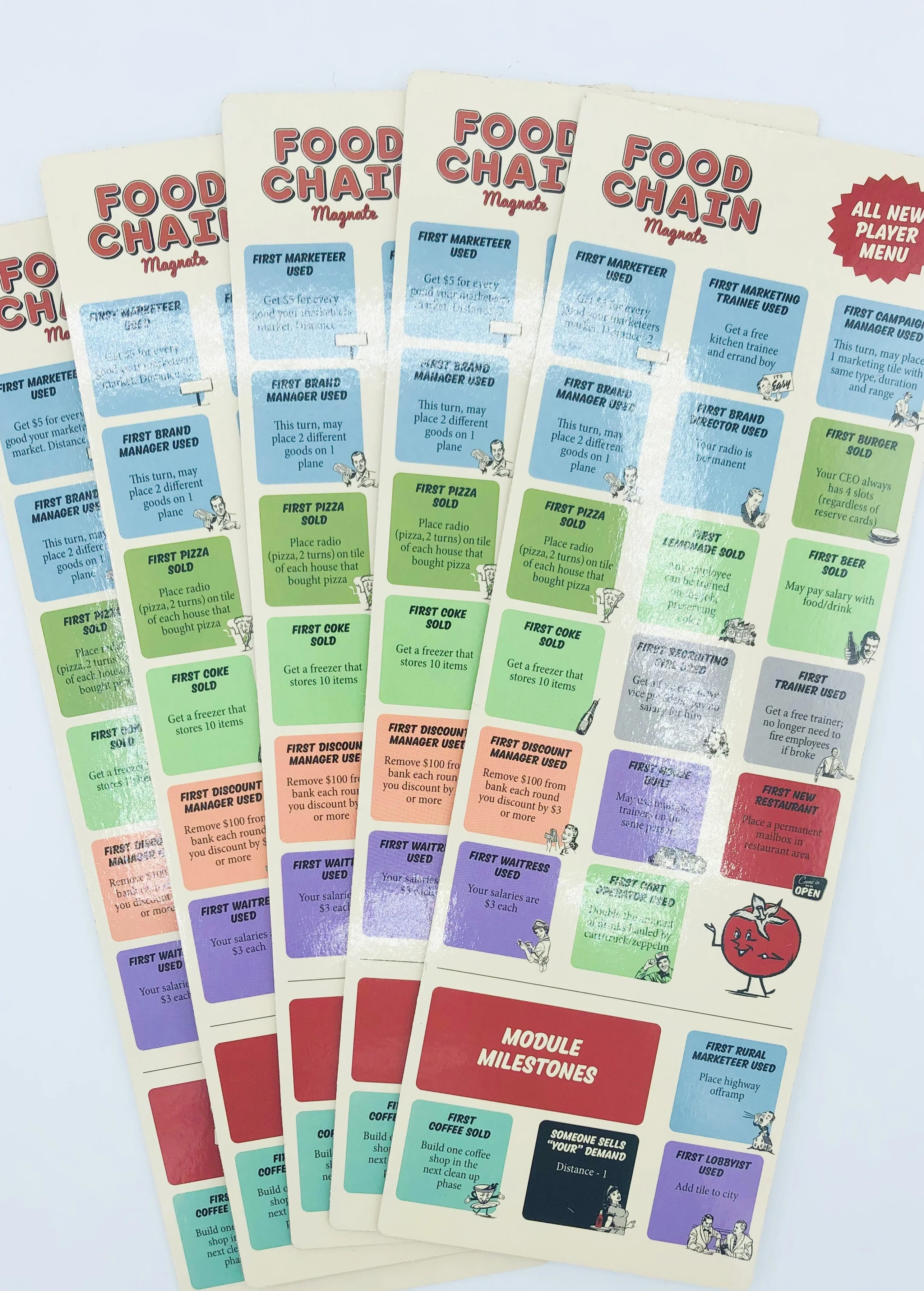Food Chain Magnate: Milestone Boards & Card Accordion - Image 8