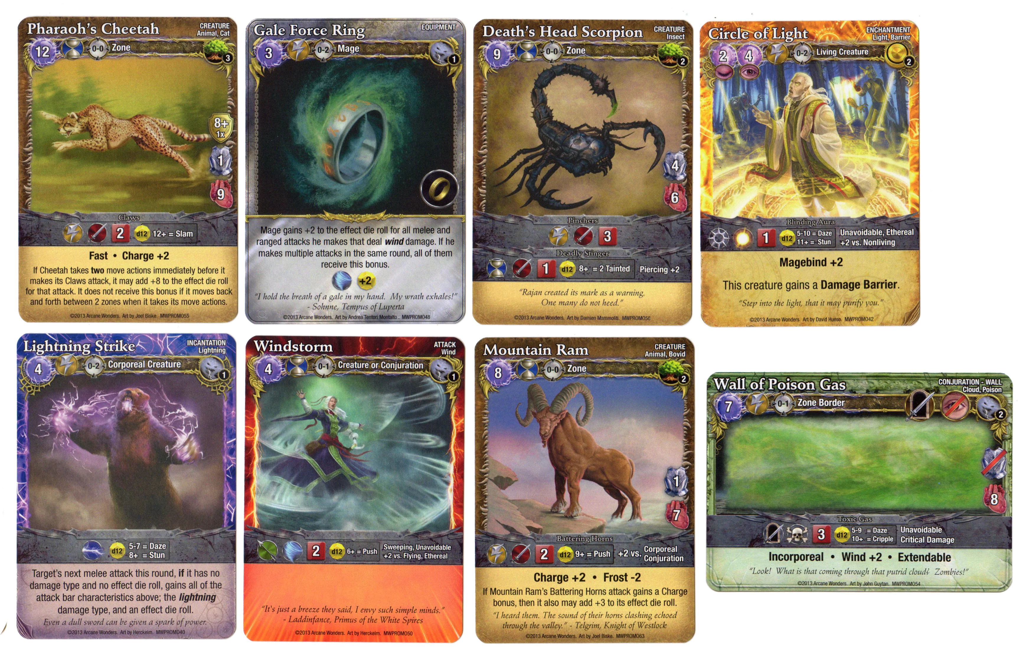 Mage Wars: Dice Tower 2014 Non-Kickstarter promo card set