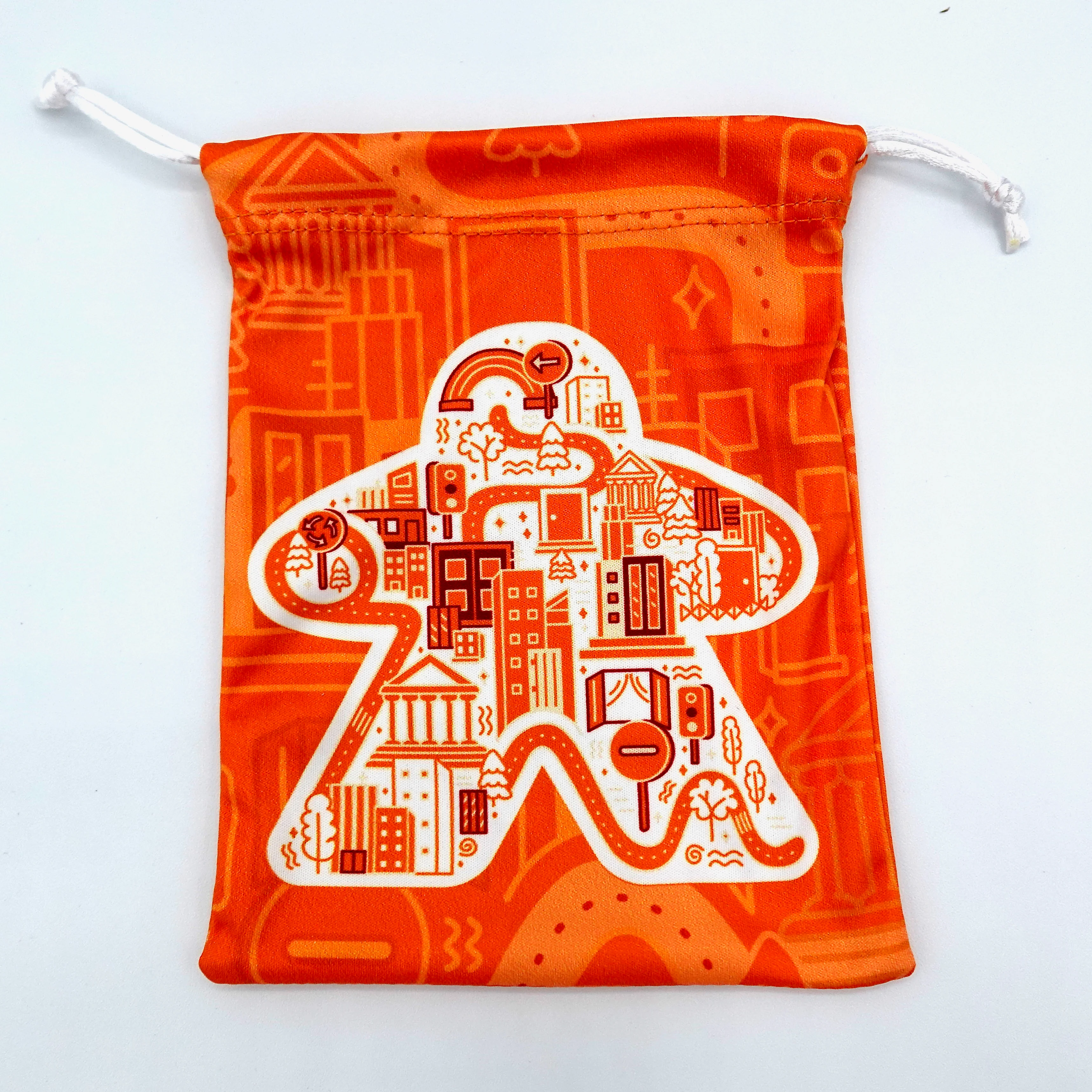 Microfiber Drawstring Bags - Meeple Patterns - Image 5