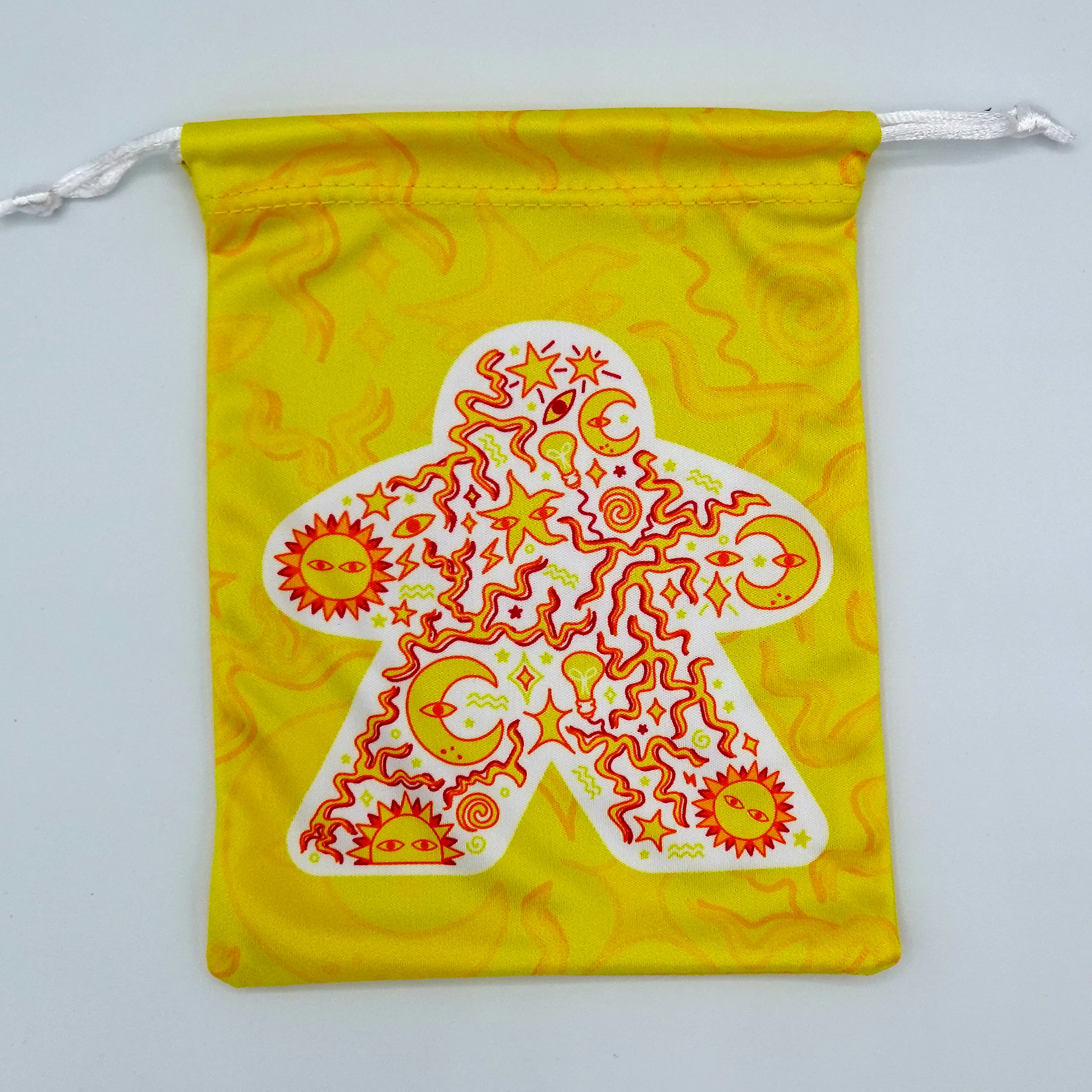 Microfiber Drawstring Bags - Meeple Patterns - Image 7
