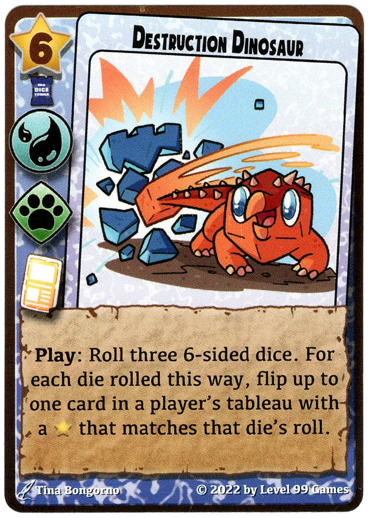 Millennium Blades: Destruction Dinosaur Promo Card