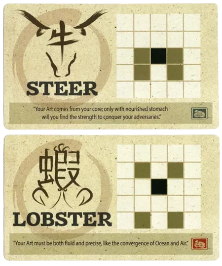 Onitama: Steer and Lobster Promo Cards