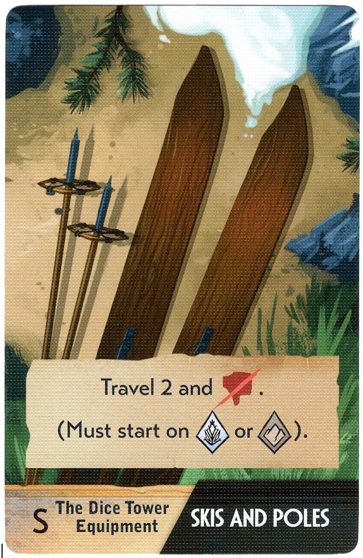 Sleeping Gods: Distant Skies – Skis and Poles Promo Card