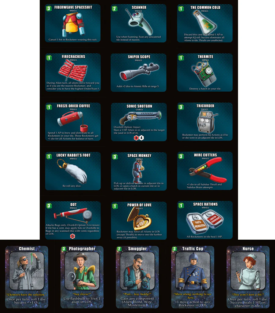 Space Cadets: Away Missions – Promo Cards