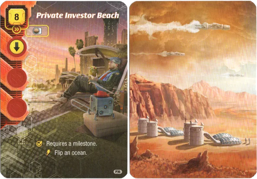 Terraforming Mars: Ares Expedition – Private Investor Beach Promo Card