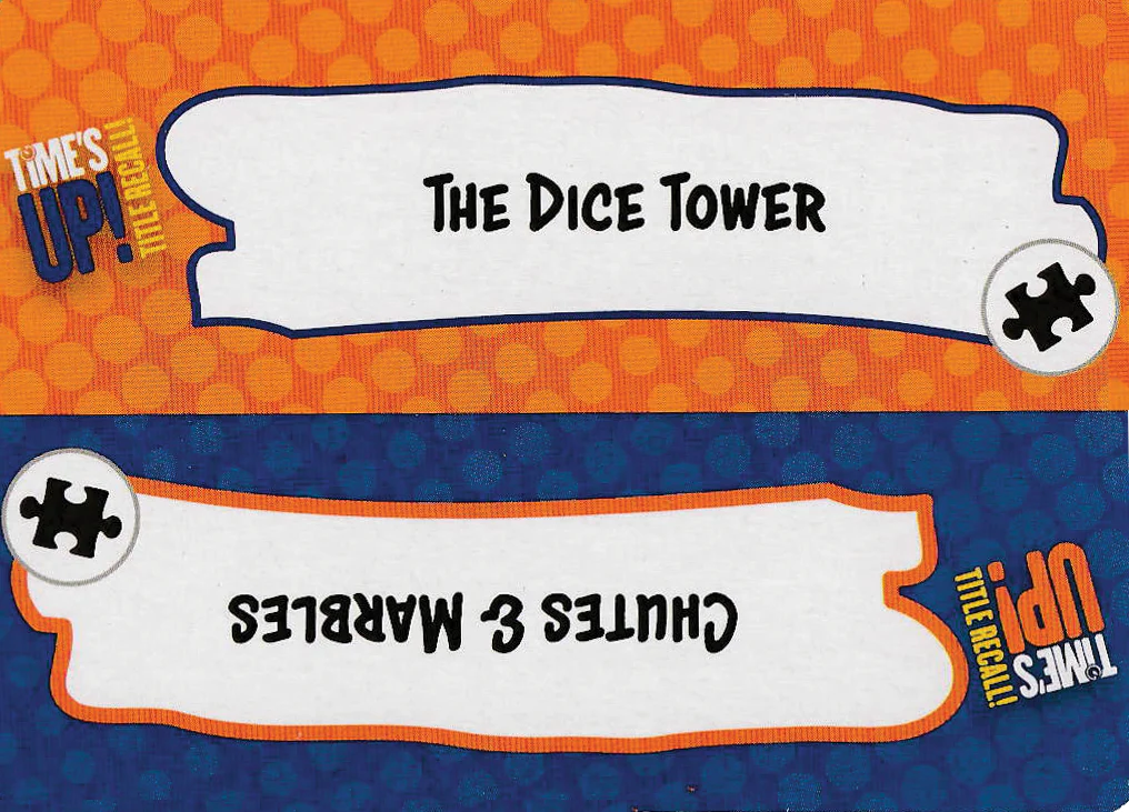 Time's Up! Title Recall!: Dice Tower 2022 Promo Card