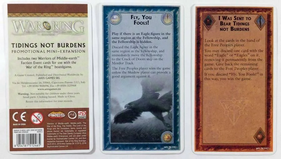 War of the Ring: Warriors of Middle-Earth – Tidings Not Burdens Mini-Expansion - Image 2