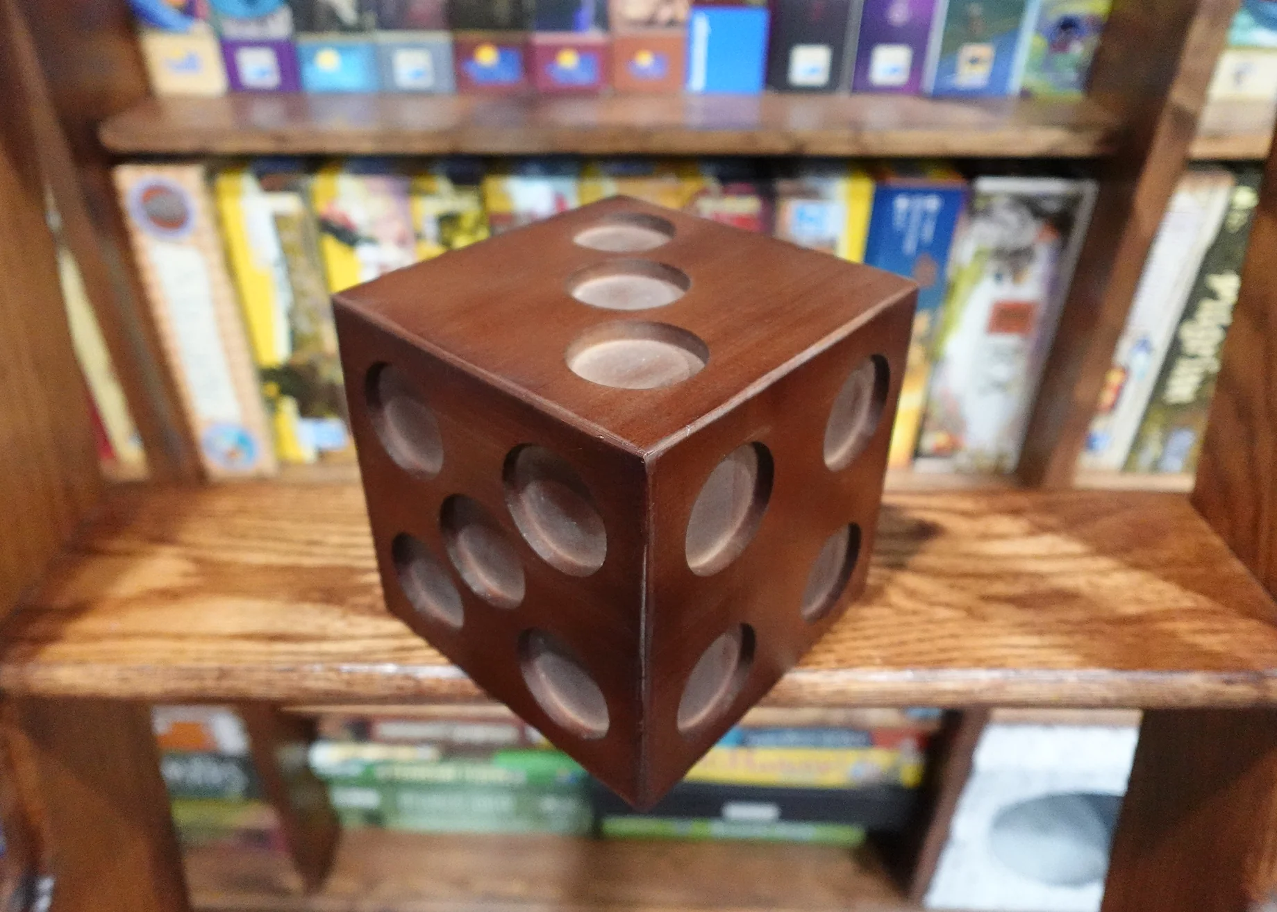Wooden Dice Candle Holder - Image 2